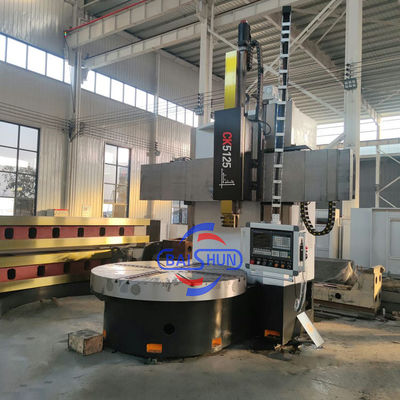 CK5125 ঘূর্ণমান টেবিল ভারী দায়িত্ব একক কলাম সিএনসি উল্লম্ব টার্ন