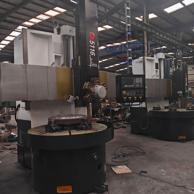 CK5117 CNC একক কলাম উল্লম্ব টার্রেট লেদ কাস্ট আয়রন মেটাল কাটার মেশিন