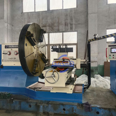গাড়ির চাকা ঘোরানো 3500mm সুইং ব্যাসার্ধ ভারী দায়িত্ব পিএলসি নিয়ন্ত্রণ ফ্ল্যাঞ্জ টার্ন