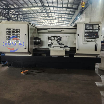 QK1325 সিএনসি পাইপ থ্রেড টার্ন মেশিন 800mm সুইং 250mm থ্রেডিং
