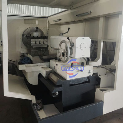 QK1327X1500 বিগ হোল পাইপ থ্রেডিং টার্ন মেশিন 280mm স্পিন্ডল বোয়ার