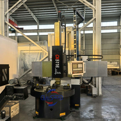 CK5116 CNC লেদ মেশিন ১৬০০মিমি টার্নিং ব্যাস ৩.২T ক্ষমতা